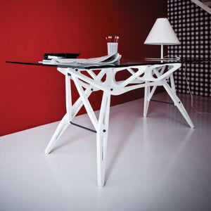 Reale Table | White Lacquered Oak Frame