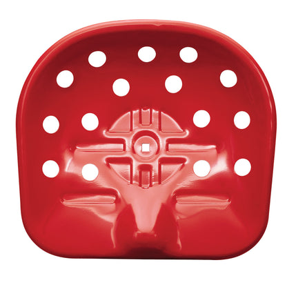 Mezzadro Stool | Red Enamelled Seat