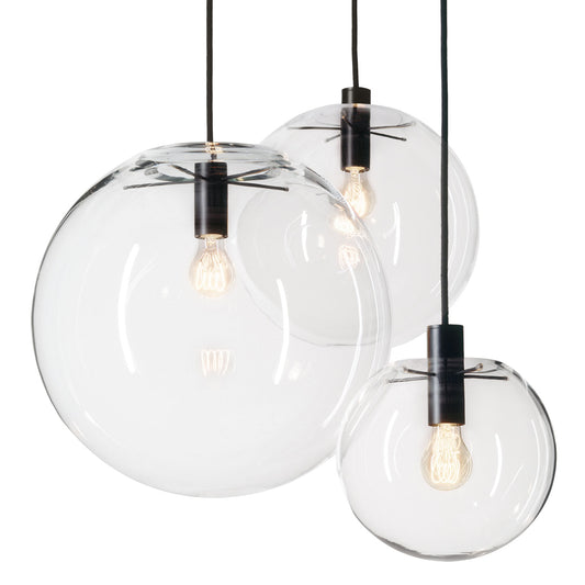 Selene Pendant 20cm | Black Lamp Fitting