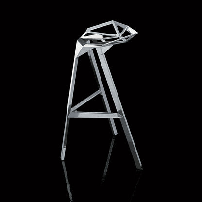 Stool One | White Seat and Legs