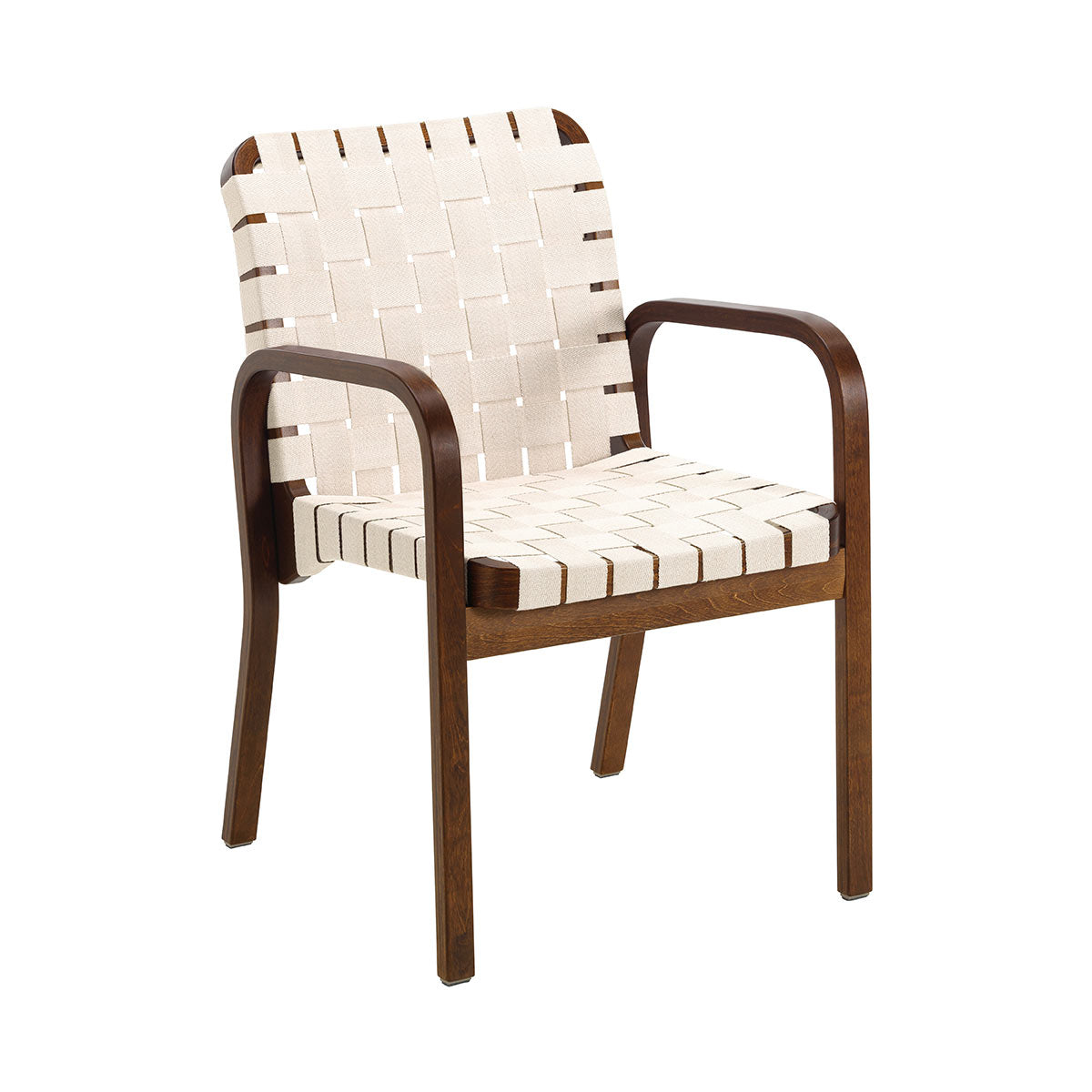 45 Armchair | Natural White Linen Webbing Seat and Back