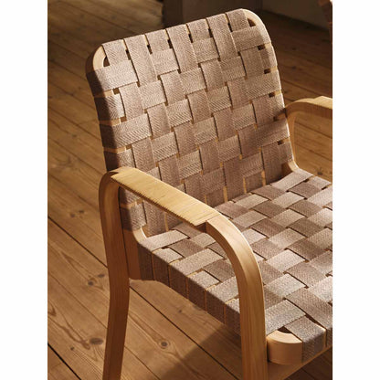 45 Armchair | Natural White Linen Webbing Seat and Back