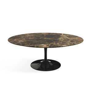 Saarinen Coffee Table 107cm | Brown Emperador Marble Top