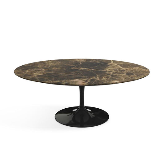 Saarinen Coffee Table 107cm | Brown Emperador Marble Top