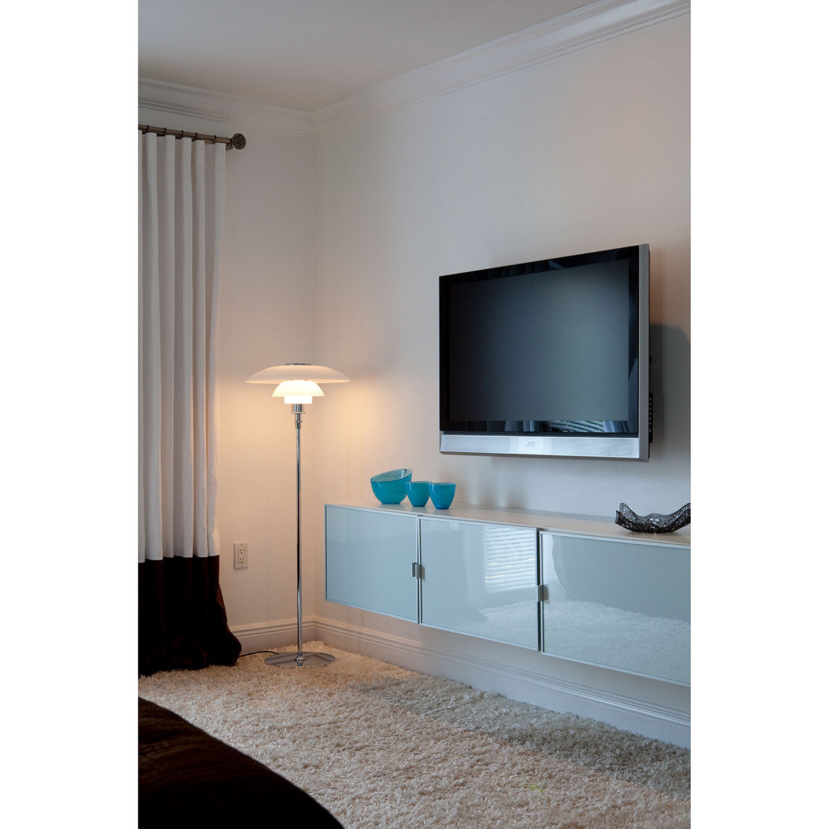 PH 4.5-3.5 Floor Lamp | Opaline Glass