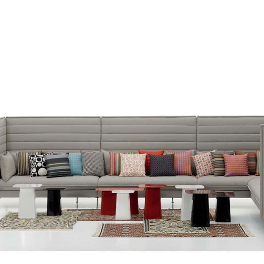 Metal Side Table Medium | White High-Gloss
