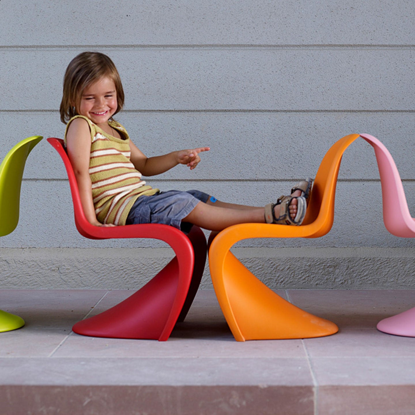 Panton Junior Chair | Polypropylene Classic Red