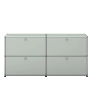 USM 4 Door Sideboard | Light Grey Lacquer Panels