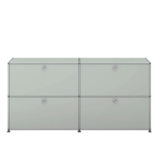 USM 4 Door Sideboard | Light Grey Lacquer Panels
