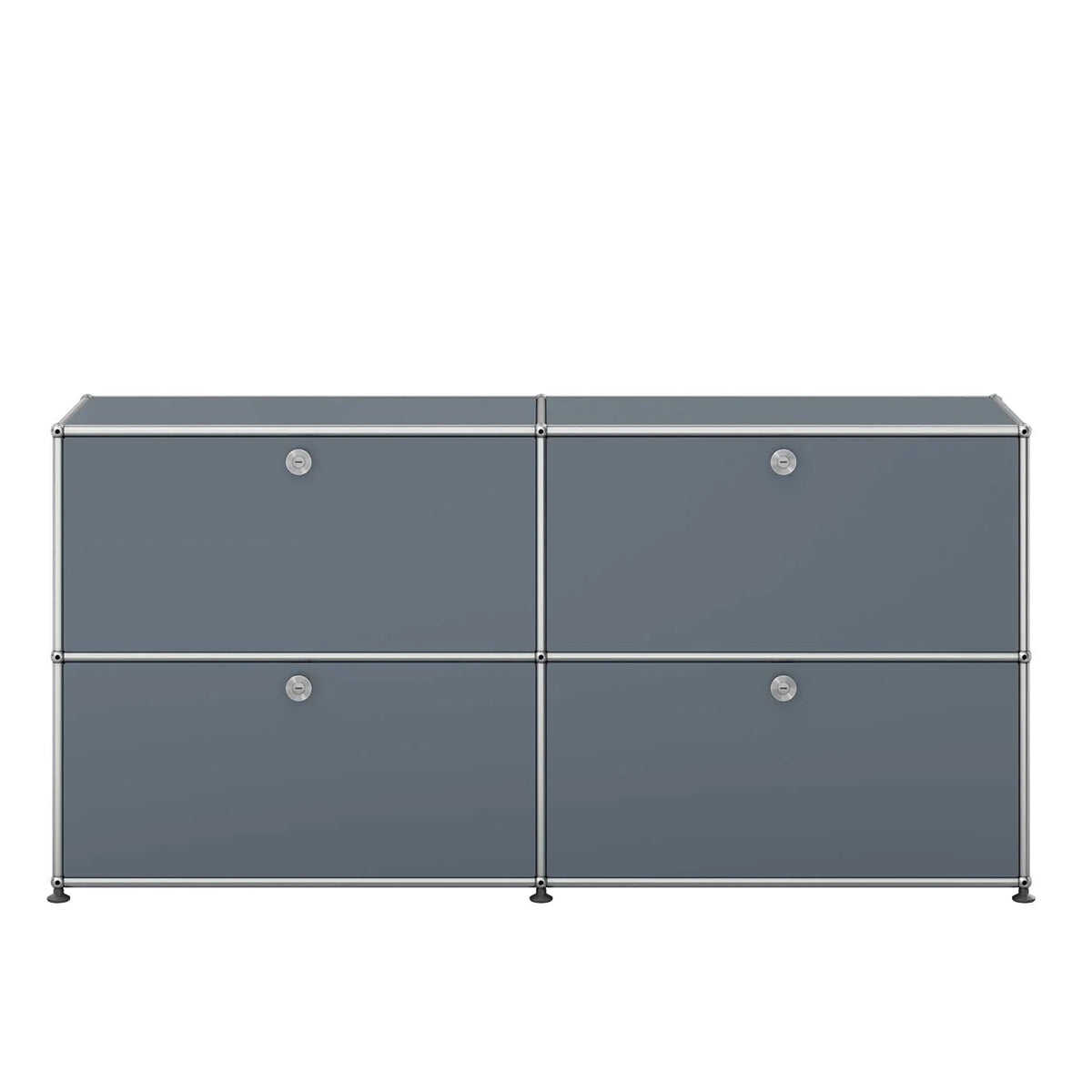 USM 4 Door Sideboard | Medium Grey Lacquer Panels