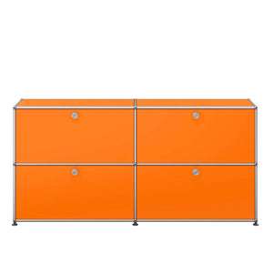 USM 4 Door Sideboard | Orange Lacquer Panels