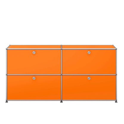 USM 4 Door Sideboard | Orange Lacquer Panels