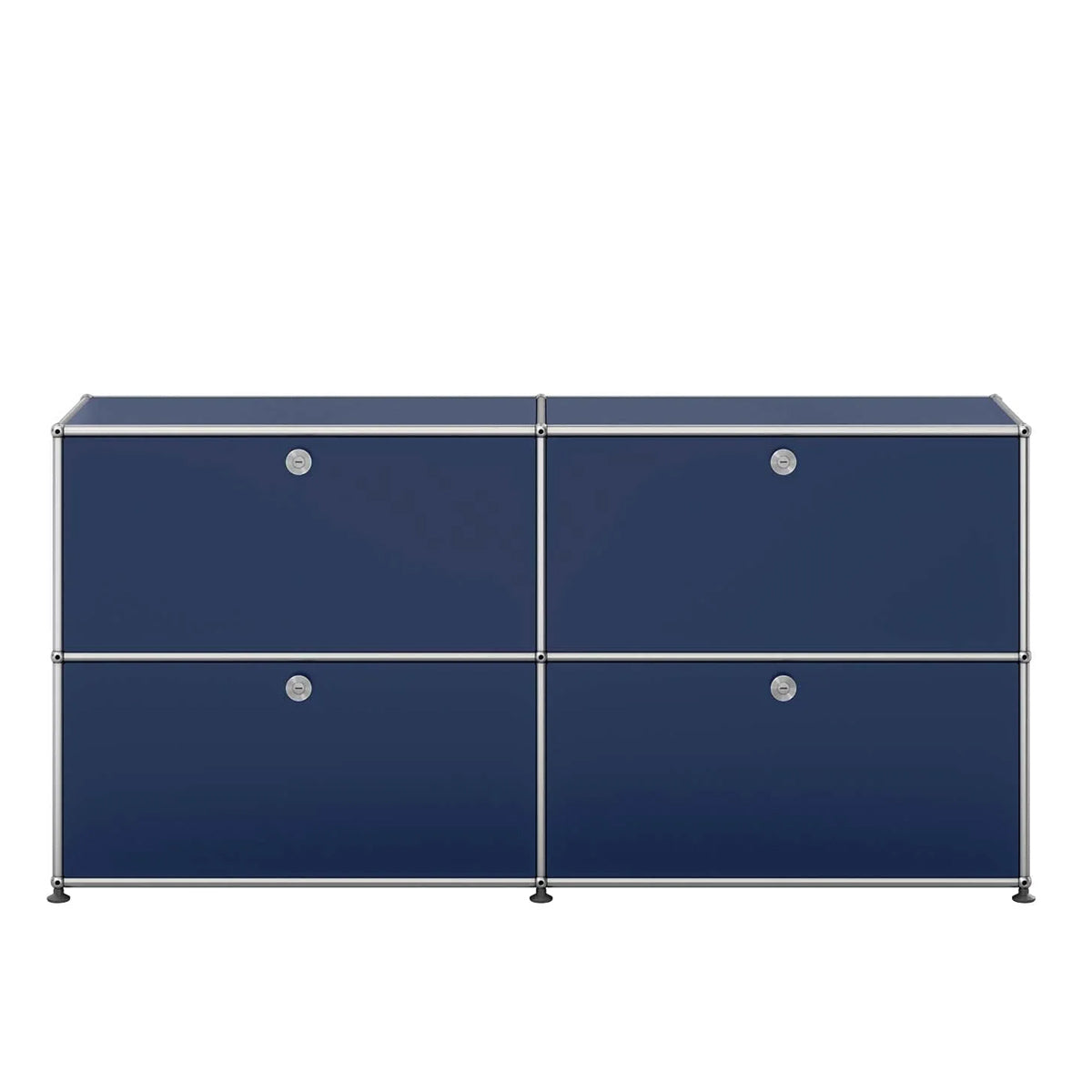 USM 4 Door Sideboard | Steel Blue Lacquer Panels