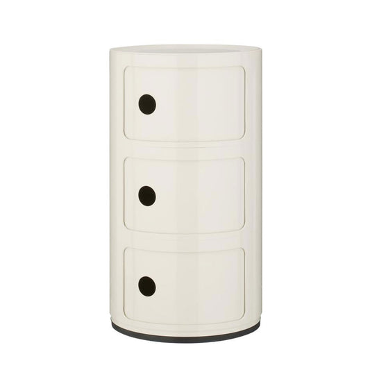 Componibili 3 Drawers | White ABS Plastic