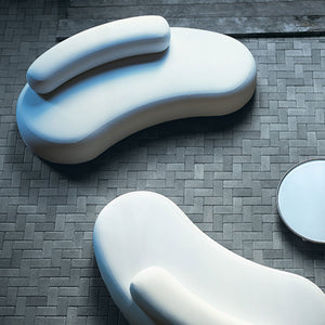 Bubble Rock Sofa 250cm | Ice White 10020 Natte Outdoor Fabric