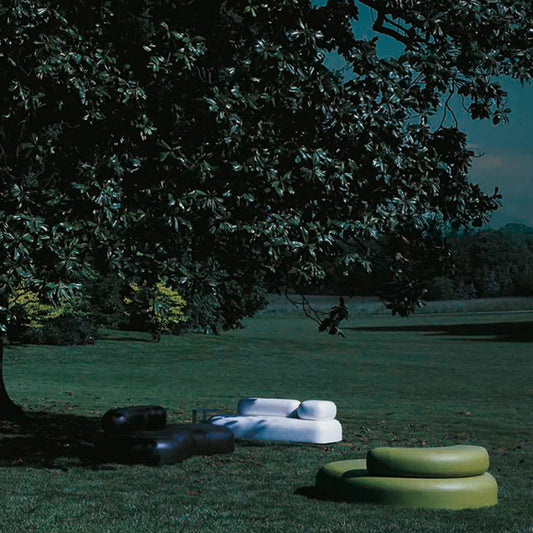 Bubble Rock Sofa 250cm | Ice White 10020 Natte Outdoor Fabric
