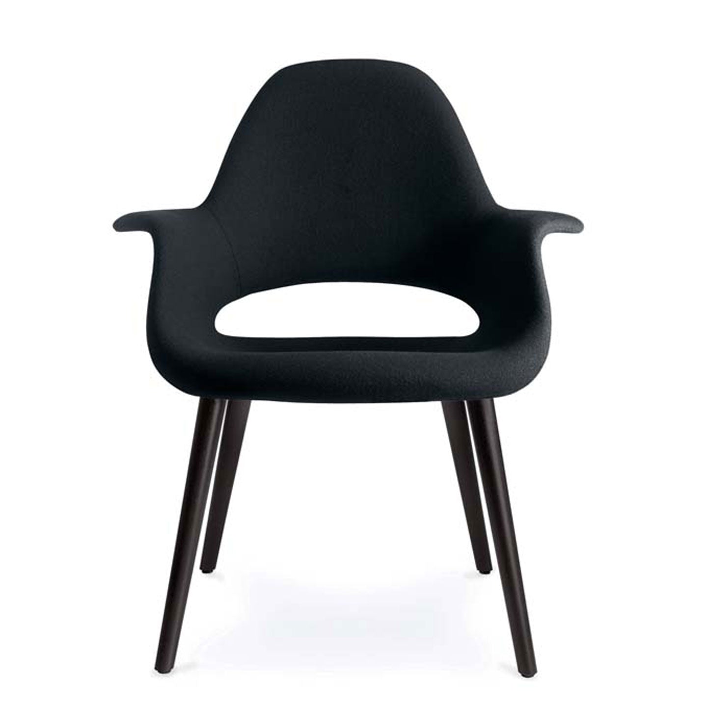 Organic Chair | Red Tonus Fabric Fully Upholstered