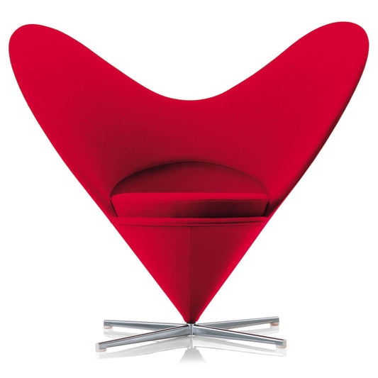 Heart Cone Chair | Red Tonus Wool Fabric