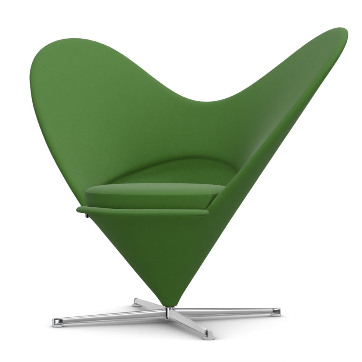 Heart Cone Chair | Green Tonus Wool Fabric