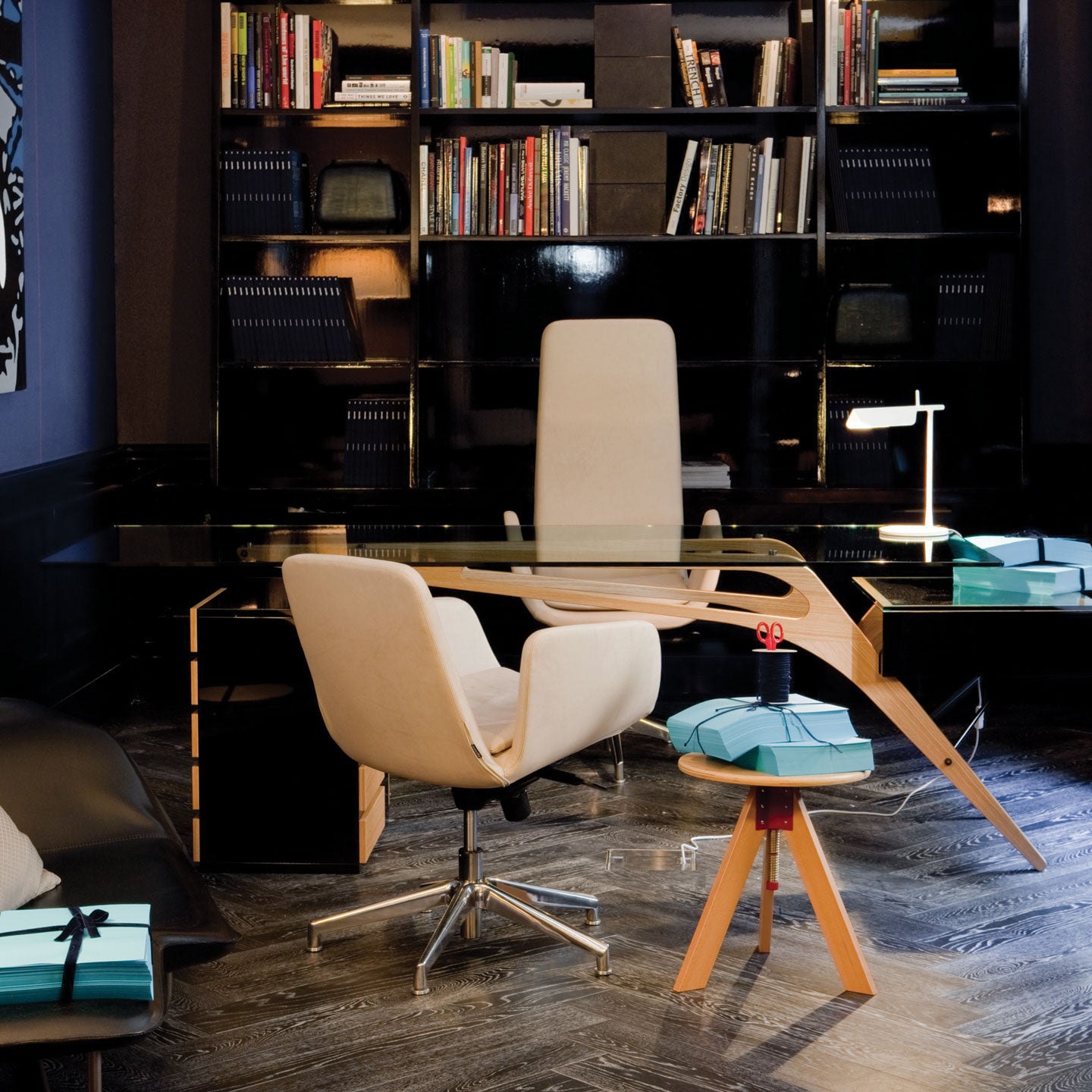 Cavour Desk | Natural Oak Frame