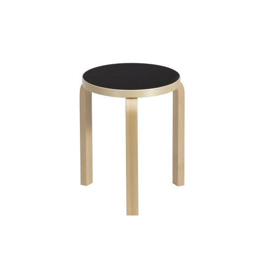 60 Stool | Black Linoleum Seat
