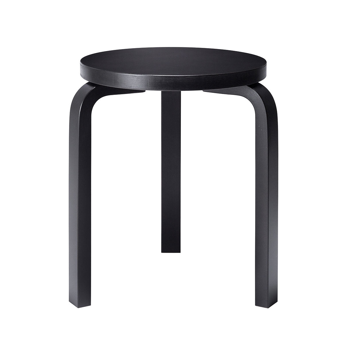 60 Stool | Black Lacquer Seat