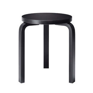 60 Stool | Black Lacquer Seat