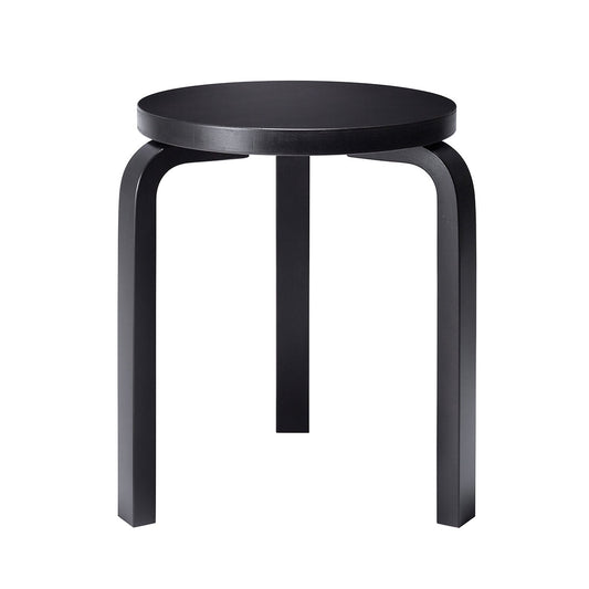 60 Stool | Black Lacquer Seat