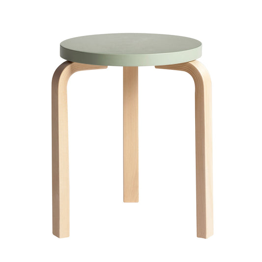 60 Stool | Green Lacquer Seat