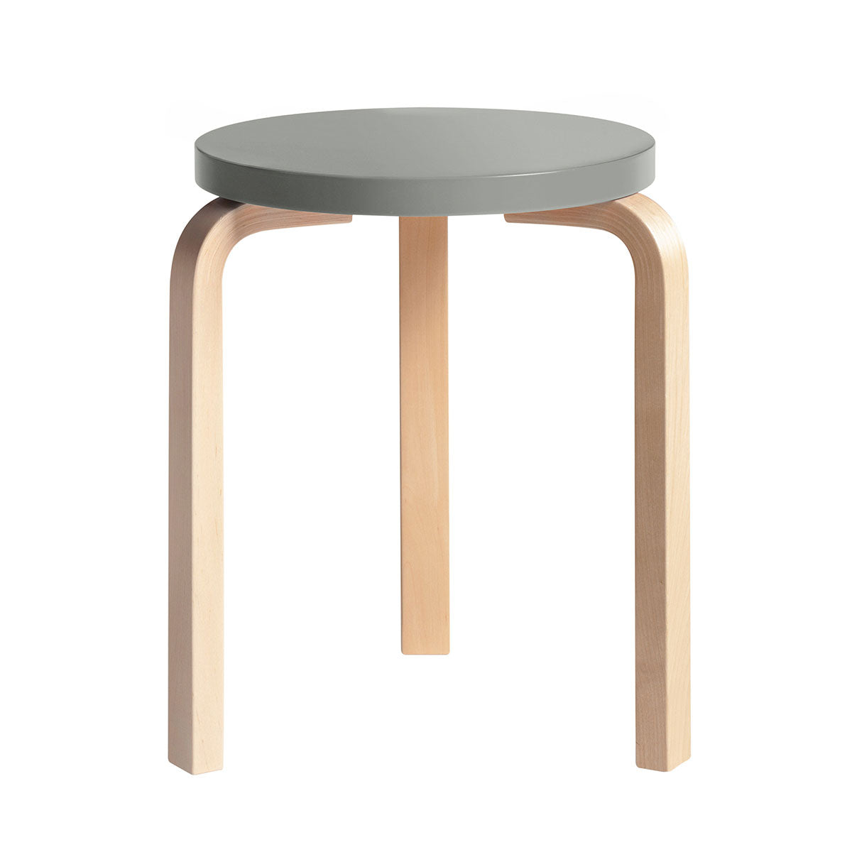 60 Stool | Grey Lacquer Seat