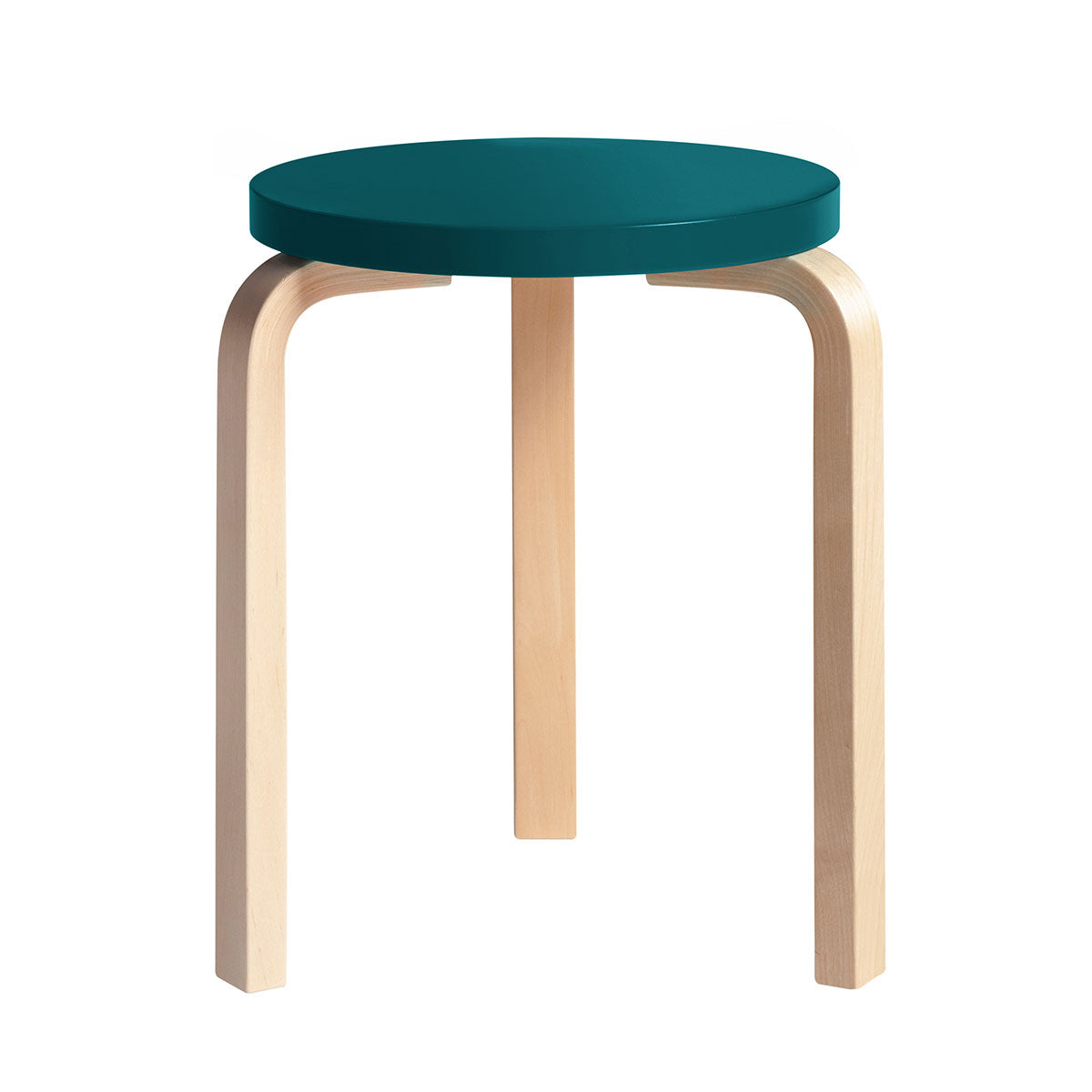 60 Stool | Petrol Blue Lacquer Seat