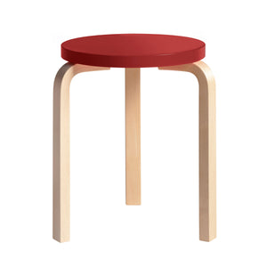 60 Stool | Red Lacquer Seat