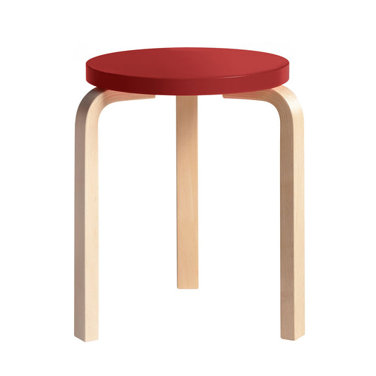 60 Stool | Red Lacquer Seat