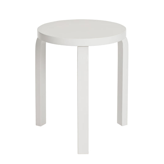 60 Stool | White Lacquer Seat