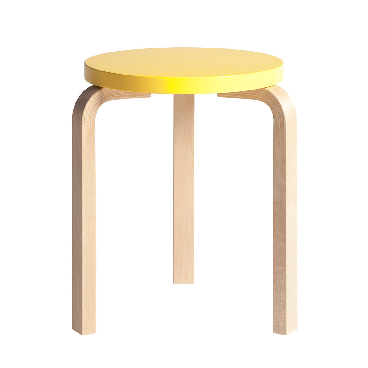 60 Stool | Yellow Lacquer Seat