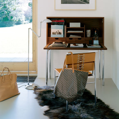 Orcus Writing Desk | Walnut with Leather Interior