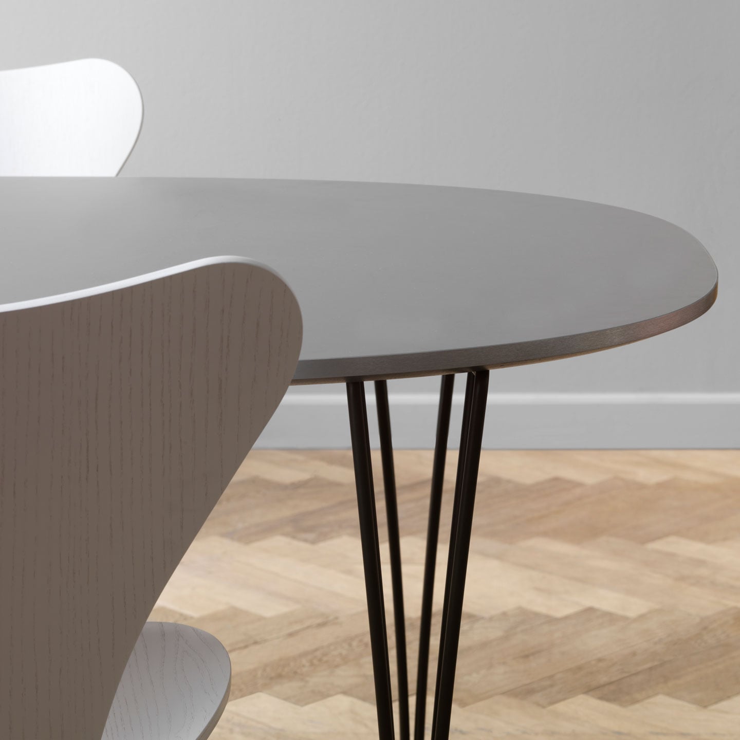 Superellipse Dining Table | Grey Bromo Fenix Top