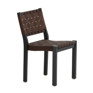 611 Chair | Black Brown Webbing with Black Lacquered Frame