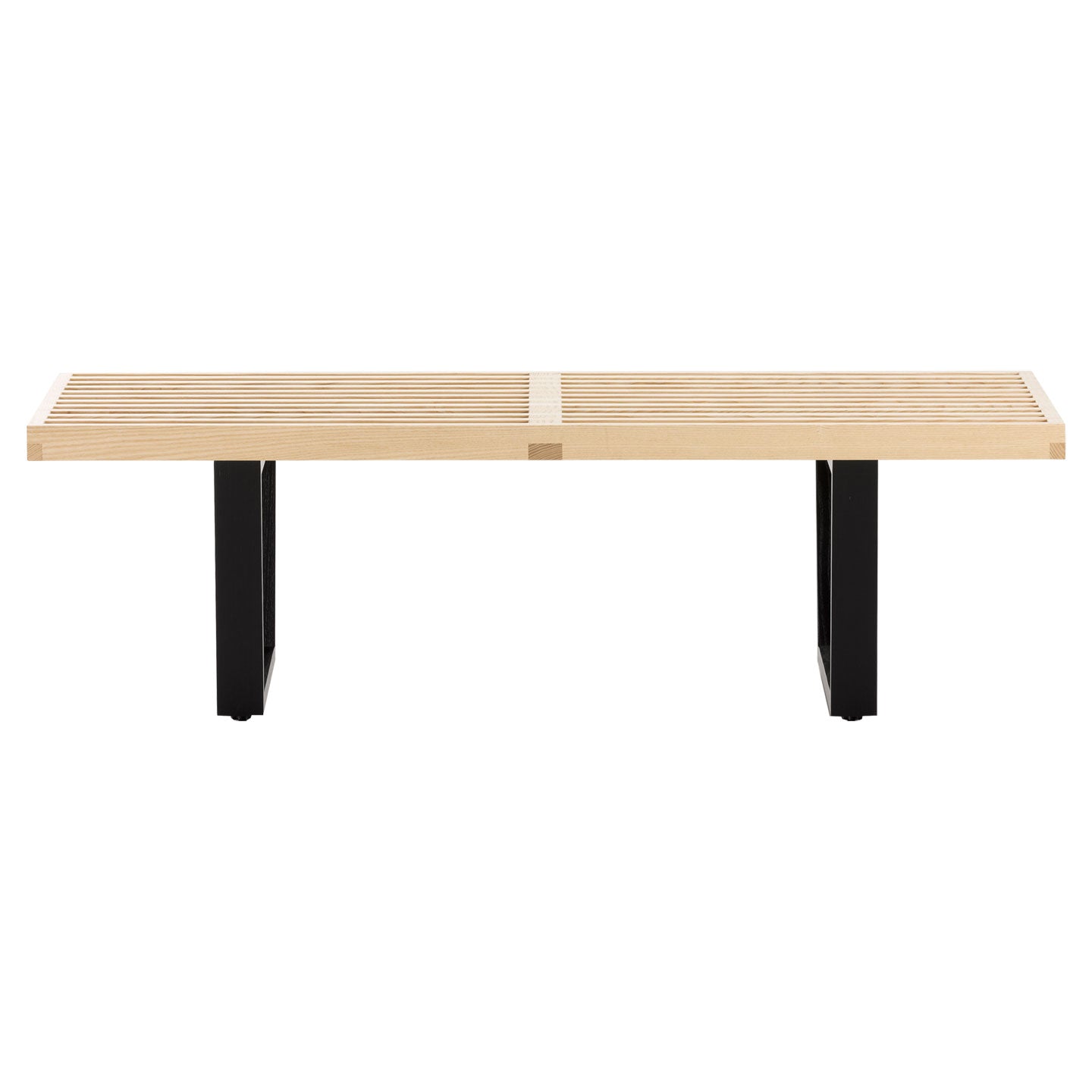 Nelson Bench 1220mm | Natural Ash Slatted Top
