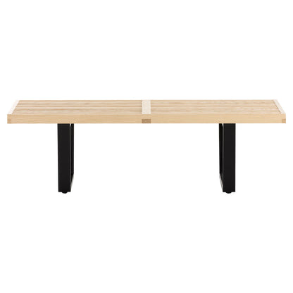 Nelson Bench 1220mm | Natural Ash Slatted Top