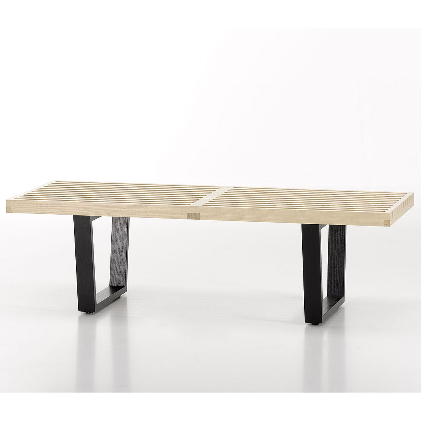 Nelson Bench 1837mm | Natural Ash Slatted Top