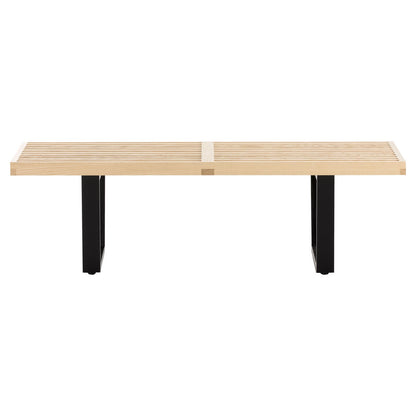 Nelson Bench 1837mm | Natural Ash Slatted Top