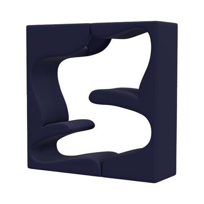 Living Tower | Matt Blue Tonus Wool Upholstery