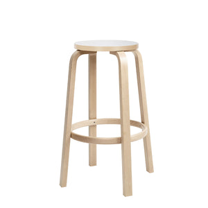 64 Barstool | White Laminate Seat