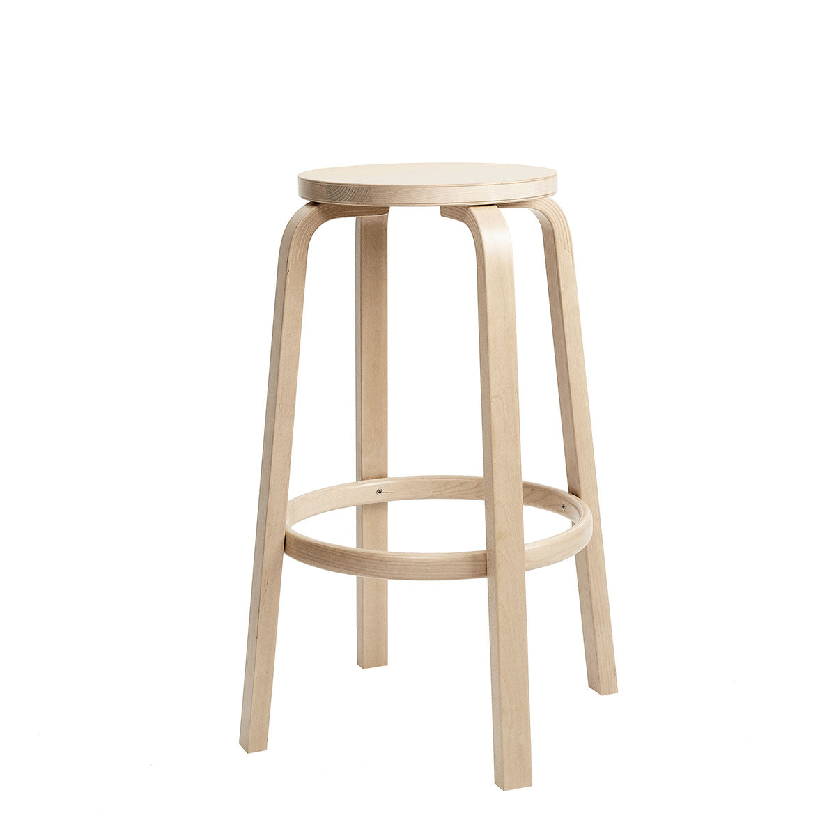 64 Barstool | Birch Veneer Seat