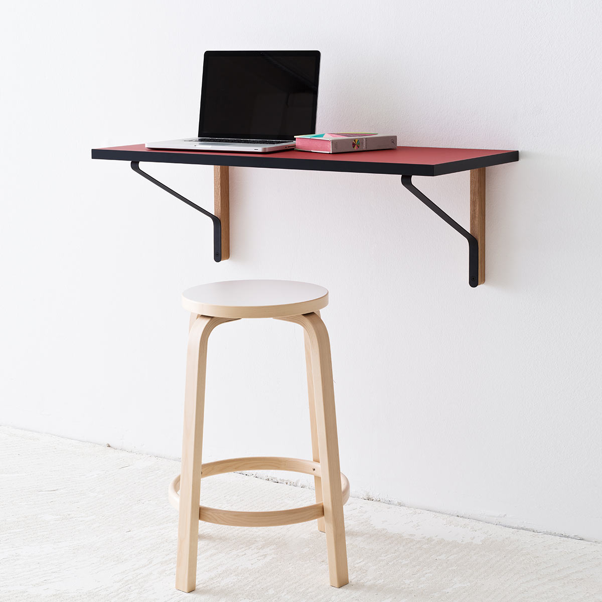 64 Barstool | White Laminate Seat