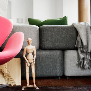 Alphabet Sofa PL210-3 | Grey Christianshavn 1171 Upholstery