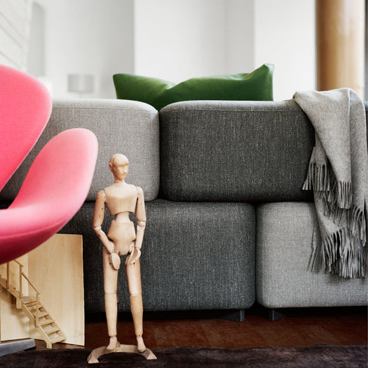 Alphabet Sofa PL210-3 | Grey Christianshavn 1171 Upholstery