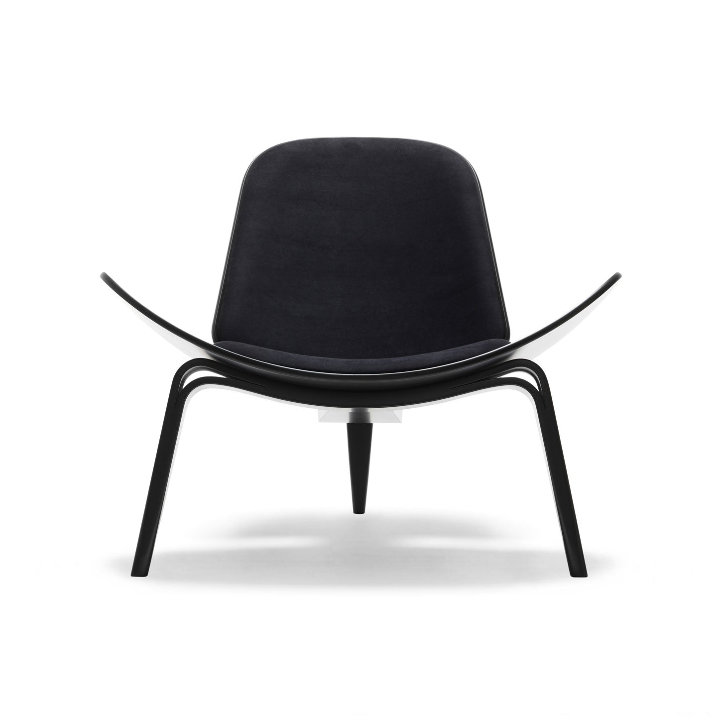 CH07 Shell Chair | Haired Cowhide Brown/White