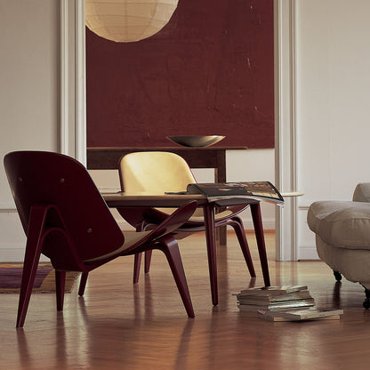 CH07 Shell Chair | Haired Cowhide Brown/White